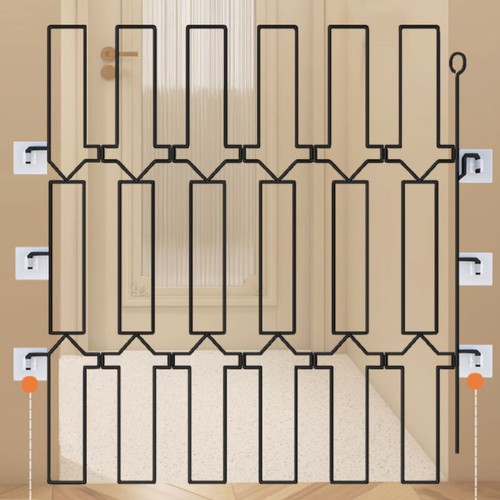 Metal retractable pet gate - pet,