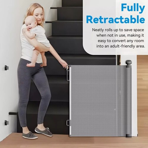 Retractable baby gate safety - gate,
