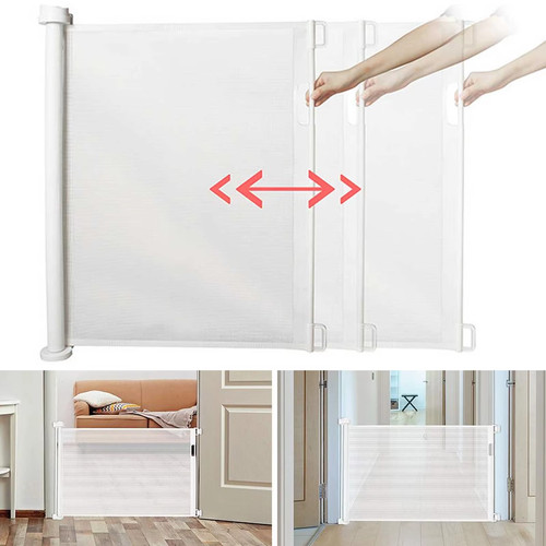 Retractable baby safety gate - retractable,