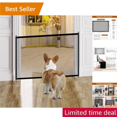 Dog gate retractable stair - dog, gate,retractable