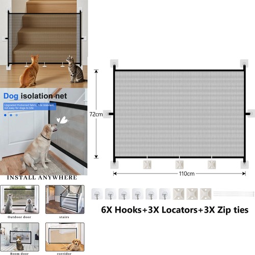 Retractable pet dog gate child - retractable,