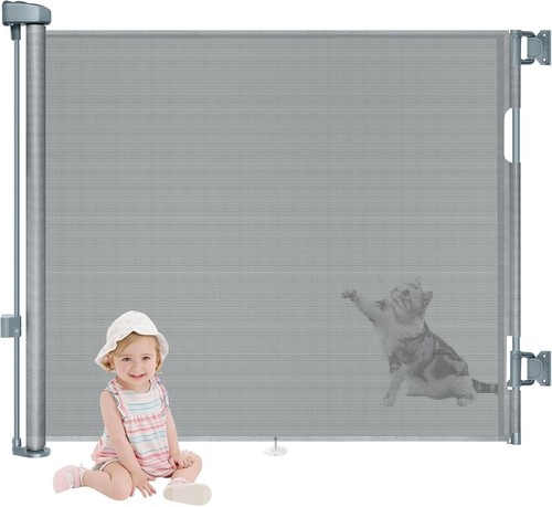 Retractable stair gate for - stair,
