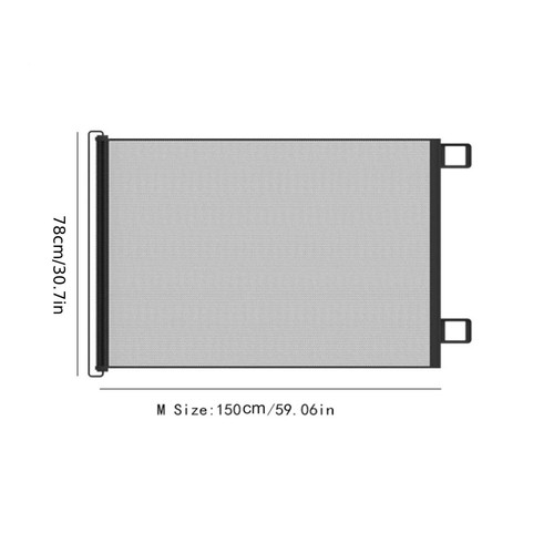 Drill retractable pet gate - no,